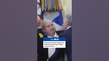 Pharma executive collapses at the White House