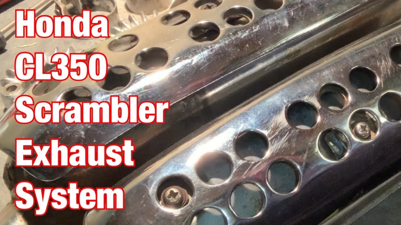 Honda CL350 Scrambler Exhaust System: Part 192 - YouTube