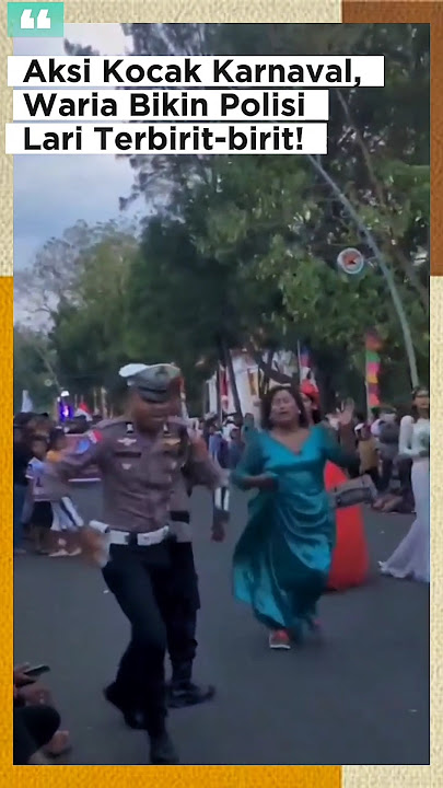 Hilarious Carnival Action: Transvestite Makes Police Run Away! 😂 #viral #lol #funny