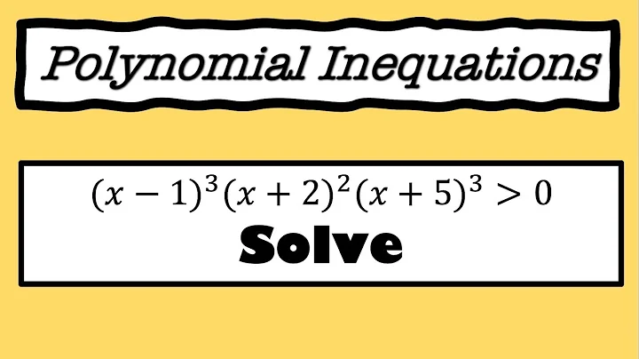 Solving Polynomial Inequalities | Pre-Calculus