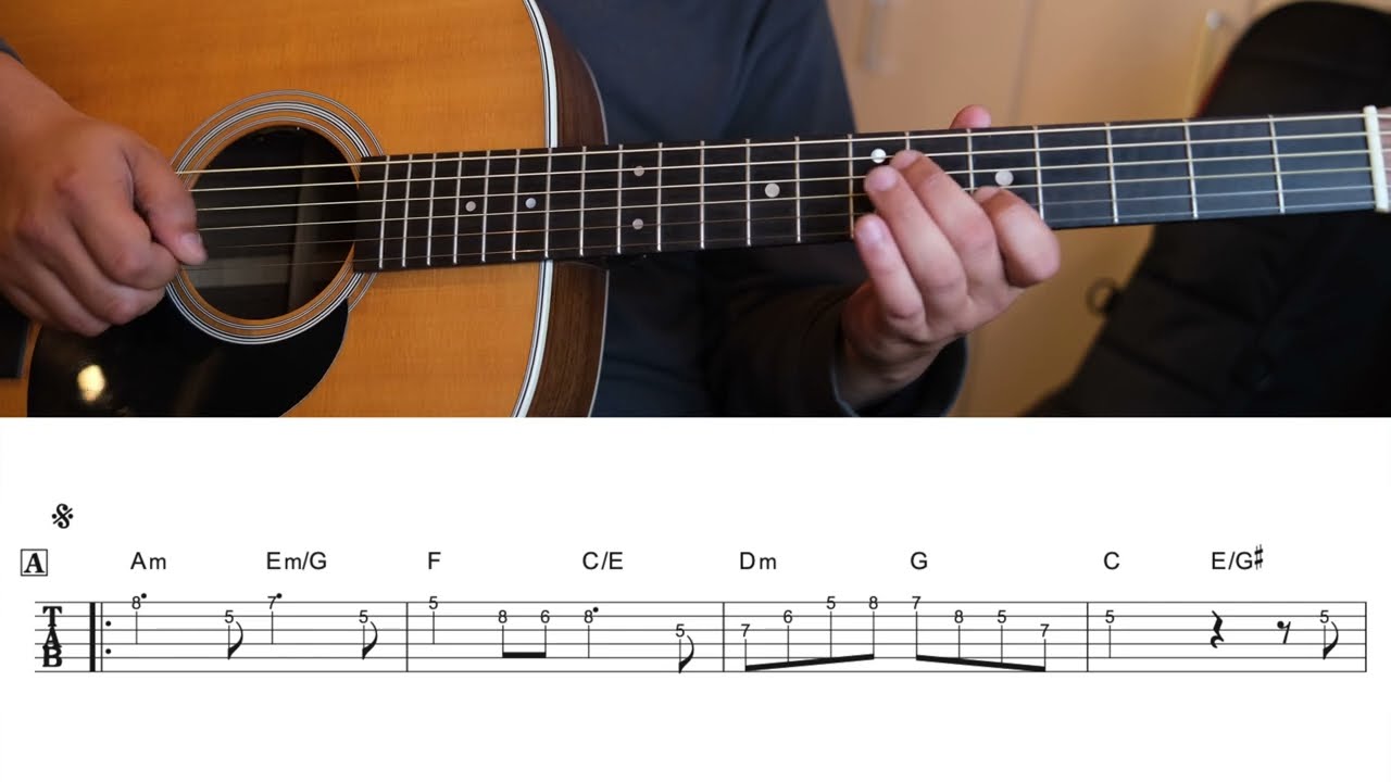 海の見える街 Guitar TAB譜 / 魔女の宅急便　(演奏用カラオケ付き)