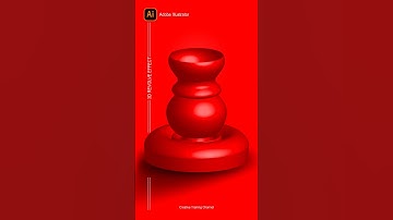 Mind-Blowing 3D Revolve Effect | Illustrator Design Hack #3ddesign #adobeillustrator #ytshorts