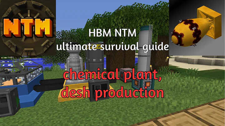 HBM nuclear tech mod ultimate survival guide pt.5 | chemical plant, desh production