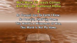 Video thumbnail of "WE'LL WORK TILL JESUS COMES - Elizabeth K . Mills  (1827) Hymn Lyrics With Organ Accompaniment #hymn"