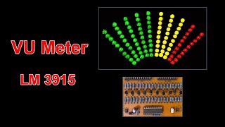Make a VU meter using LM3915 | How to make VU meter with LM3915 | LM3915 Audio Level Meter