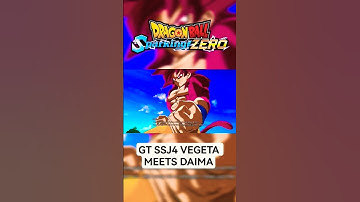 SSJ4 DAIMA GOKU MEETS GT SUPER SAIYAN 4 VEGETA (Dragon Ball Sparking Zero) #Shorts