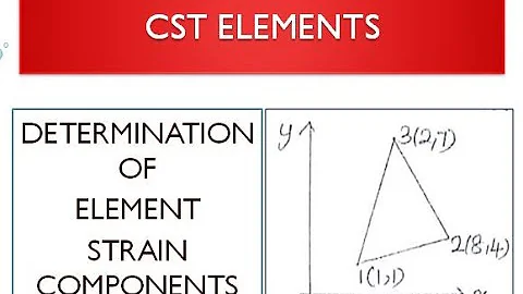 Determination of Strain Components for CST Elements