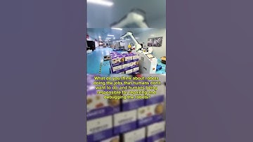 Robots do the work that humans don