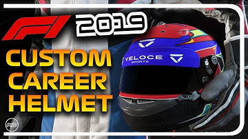 F1 2019 CUSTOM CAREER MODE HELMET TUTORIAL!!!