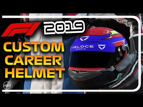 F1 2019 Custom Career Mode Helmet Tutorial Youtube