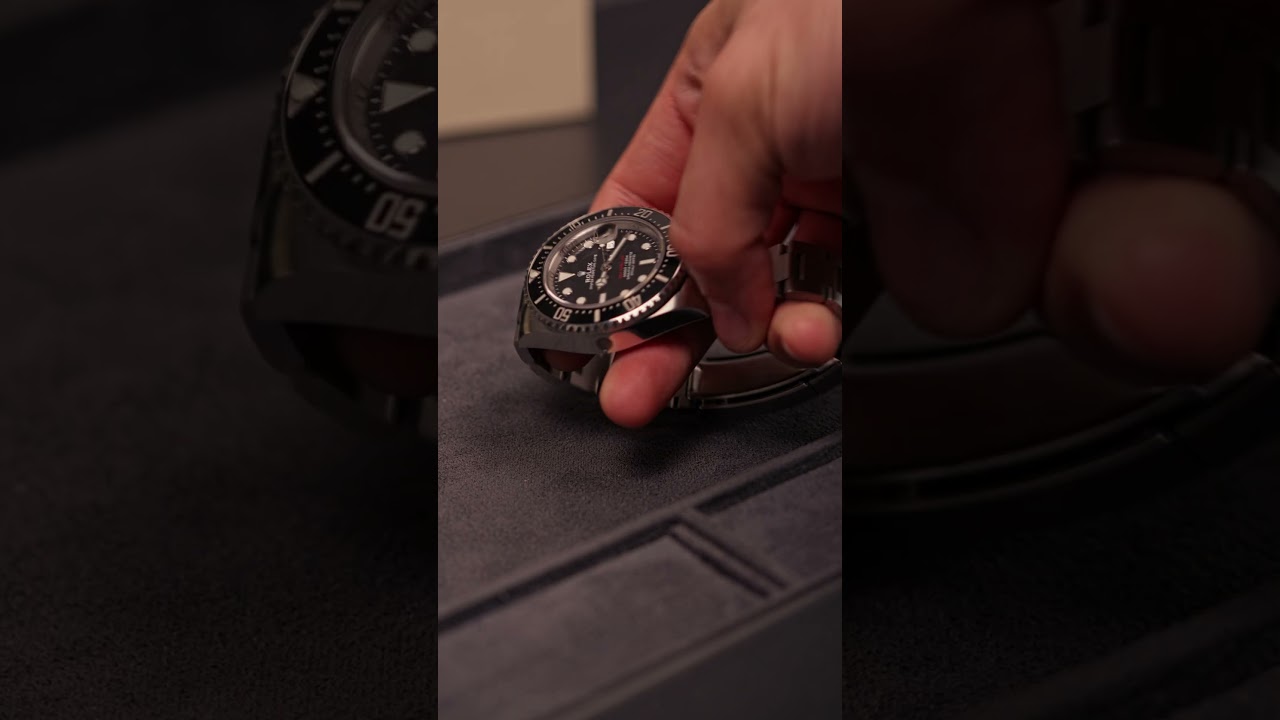 The Sea-Dweller ‘Red writing’ is a sleek watch that sits larger on the wrist