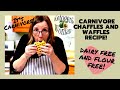 Carnivore Waffles or Chaffle recipe for EASY Breakfast Sandwich! Also dairy free!