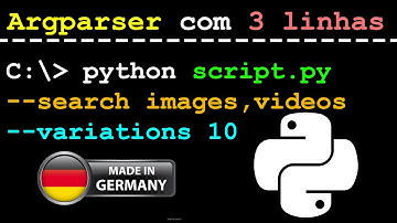 argparse em Python com 3 linhas - HackyArgParser