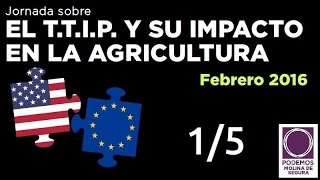 Jornada sobre TTIP / TISA: agricultura y el derecho al agua (1/5)