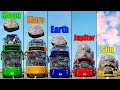 Gravity Difference #8 - Earth, Moon, Jupiter, Mars, Sun - Beamng drive