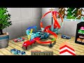 PISTA DE CARRINHOS DE BRINQUEDO NO MINECRAFT !