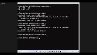 Python Session  50 Modules Part 1