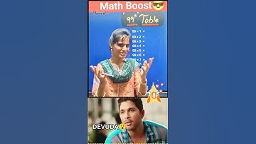 99 Table Made Super Easy 🔥 Brain Booster Math Trick for Students #youtubeshorts #shorts #yt