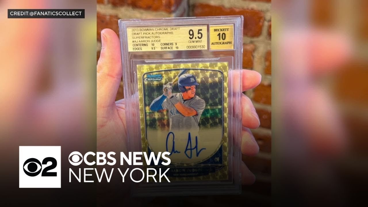 Aaron Judge baseball card sells for $5.2 million - YouTube