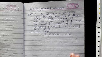 Finitely Generated extension and example of finitely generated extension but not algebraic