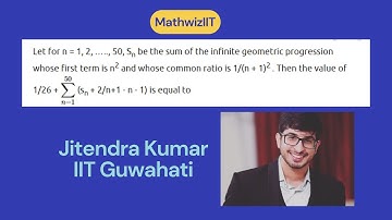 Let for n = 1, 2, ….., 50, Sn be the sum of  infinite geometric progression whose first term is n^2