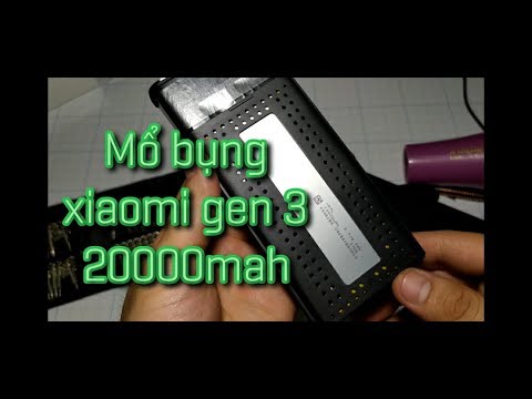 Video Mổ bụng sạc dự phòng xiaomi gen 3 20000mah 2019 - youtube