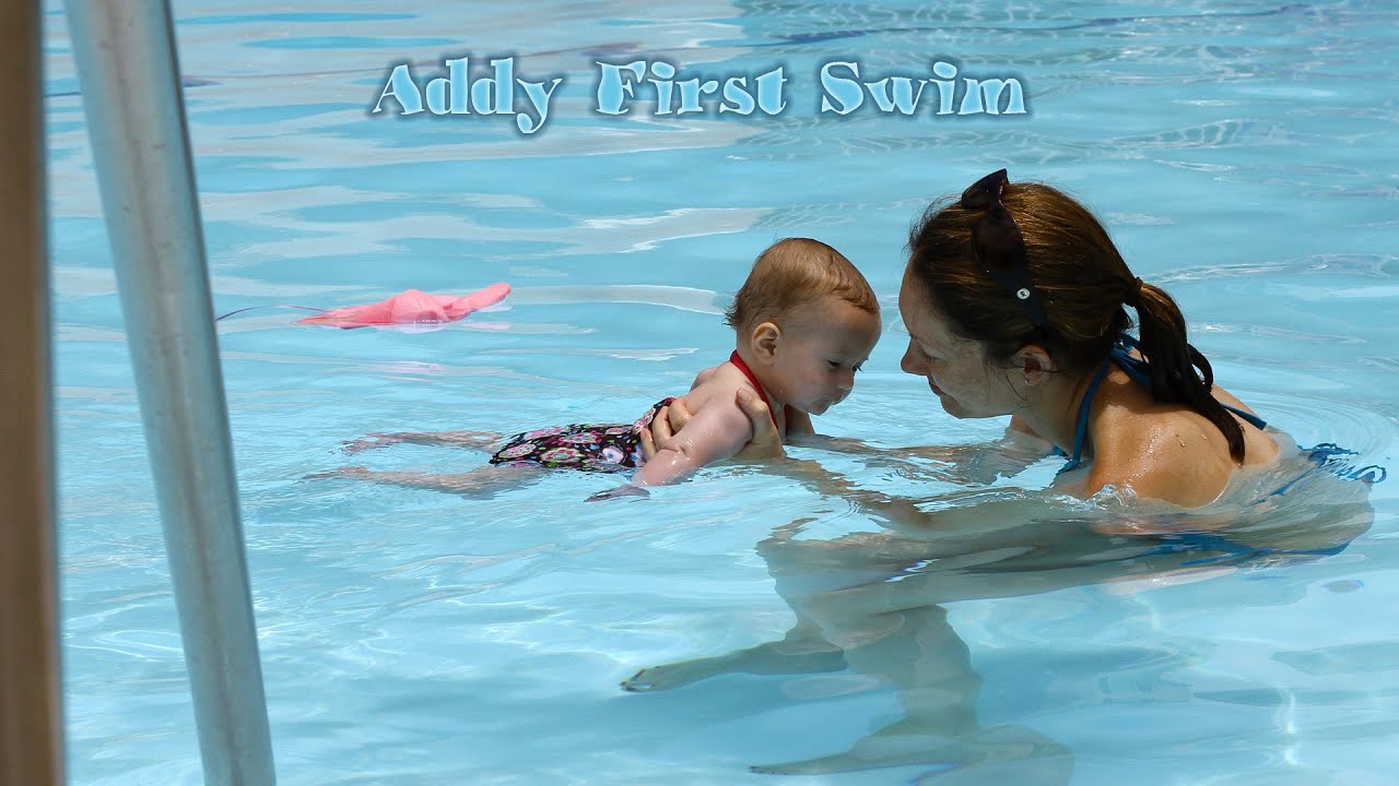 Addy's First Swim - YouTube
