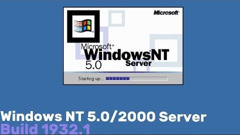 Windows NT 5.0 build 1932(images only)
