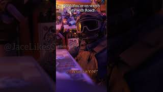 Watch duty with Roach! 🪳 - Call of Duty skits - #callofduty #ghost #codmw2 #mw2 #cosplayer 