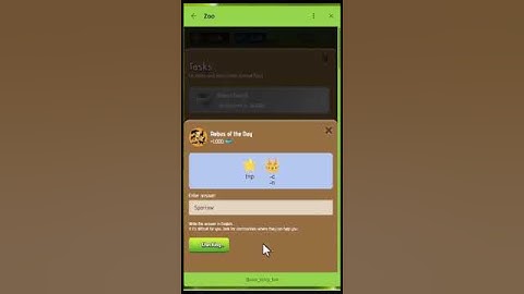 Rebus of the Day Zoo Game Code 27 January #airdropopportunities #cryptoairdrops #airdroptutorial