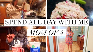 JANUARY DAILY ROUTINE AS A MOM OF 4 | SPEND ALL DAY WITH ME | COOKING & CLEANING MOTIVATION FOR MOMS