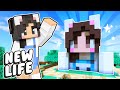 💜Decorating My House + Building a THEME PARK! Minecraft New Life SMP #2