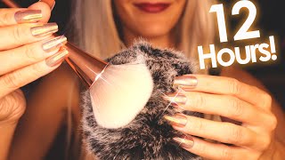 12 Hours NO MID-ROLL ADS ASMR Deep Head Massage & Brushing for SLEEP & RELAX😴 No Talking