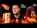 ОСТРЫЙ ЛОСОСЬ, МОРЕ ПРОДУКТЫ, СУШИ, ЭНОКИ ASMR MUKBANG, АСМР МУКБАНГ, 먹방, 大食い, たべる