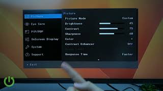 SAMSUNG LS34 GAUXEN – How to Adjust Colors