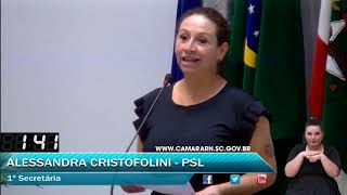 041 - Palavra Livre 1, Alessandra Cristofolini Novembro, Dia 29 Sessão Ordinária 2021