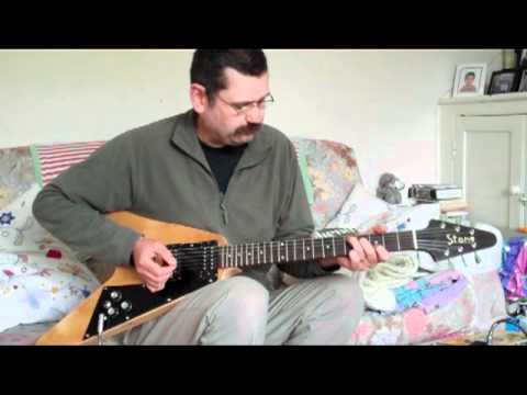 rotary speaker guitar A demo of the STONE Flying V