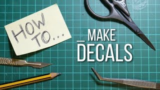 'HOW TO' make waterslide decals for diecast and model cars