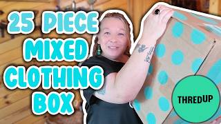 ThredUp 25 Piece Mixed Clothing Box Unboxing | Can It Compare To My Last Box?