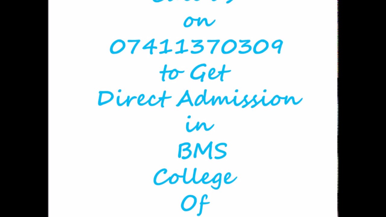 Direct Admission In BMS College of Engineering ( BMSCE )