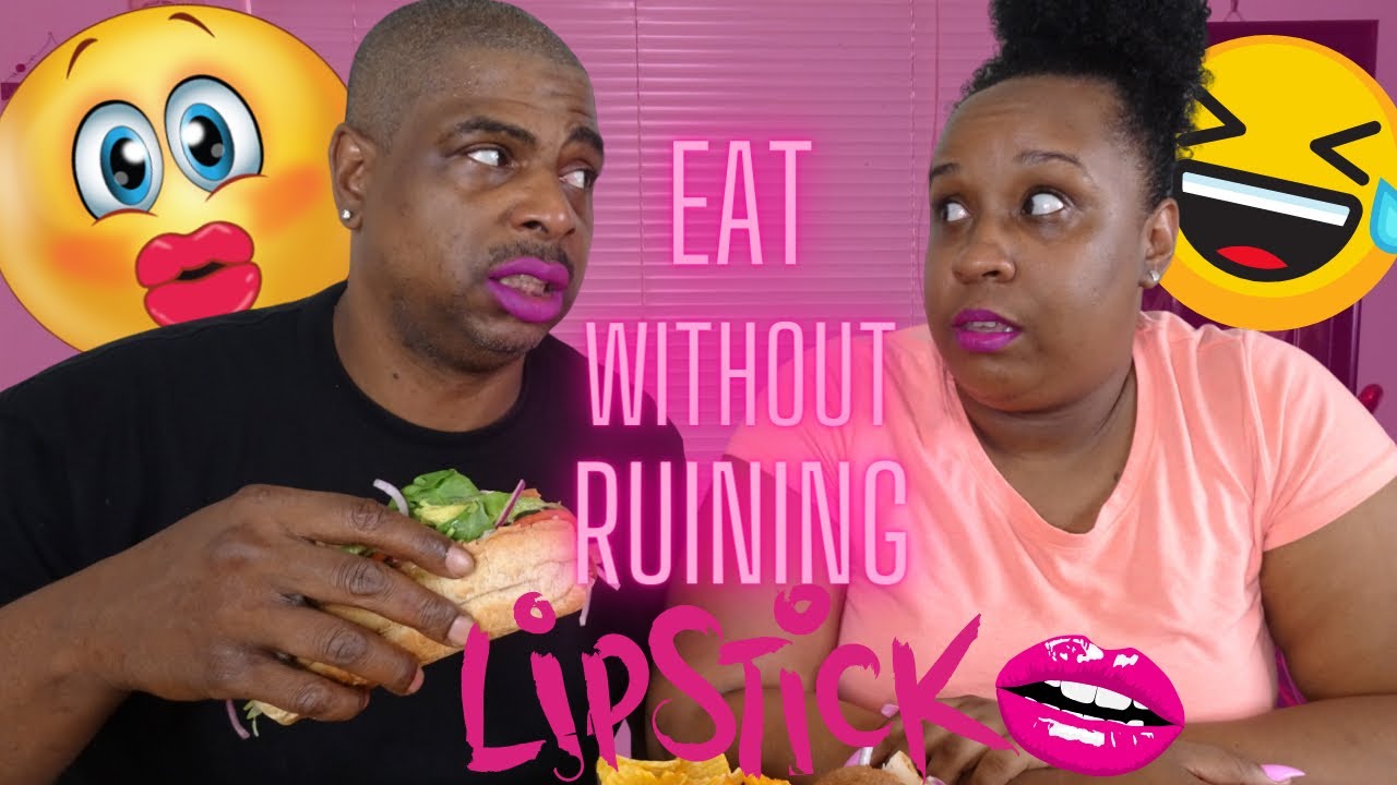 EATING WITHOUT RUINING YOUR LIPSTICK CHALLENGE  | CREATED BY @CYNT N MO *HILARIOUS*