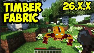 Minecraft 26.1.2 TIMBER MOD - how to use (Spotlight) (Fabric)