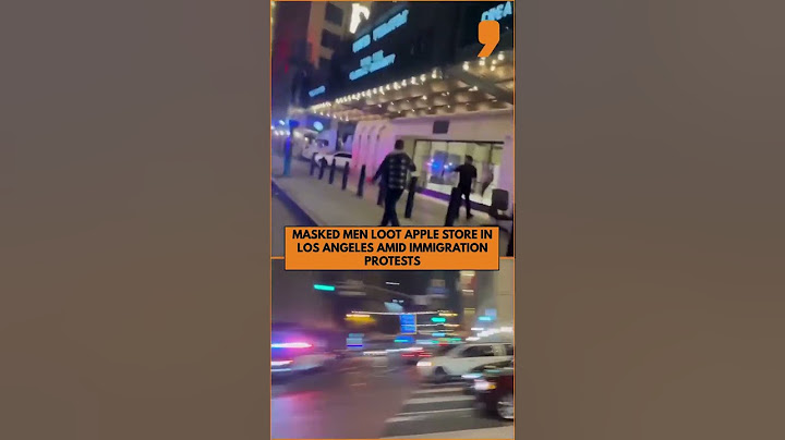Looters Hit Apple Store Amid Immigration Protests in Los Angeles | News9