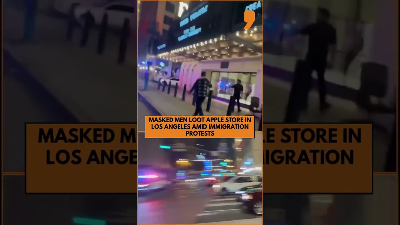Looters Hit Apple Store Amid Immigration Protests in Los Angeles | News9