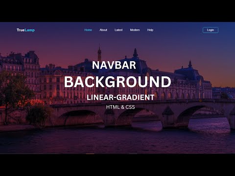 How to Create Navbar in HTML and CSS | Background linear gradient effects