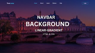 How to Create Navbar in HTML and CSS | Background linear gradient effects How to Create Navbar in HTML and CSS | Background linear gradient effects