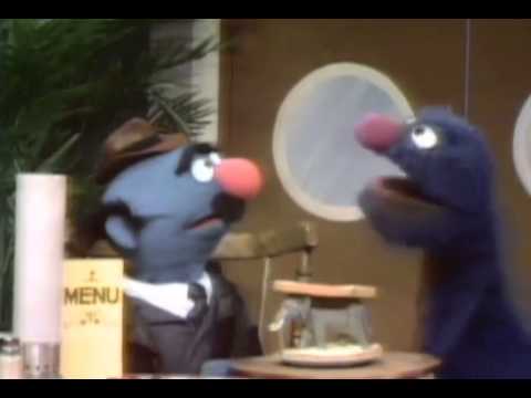 Classic Sesame Street - Fat Blue (a.k.a.) Simon Soundman orders a 🐔 sandwich