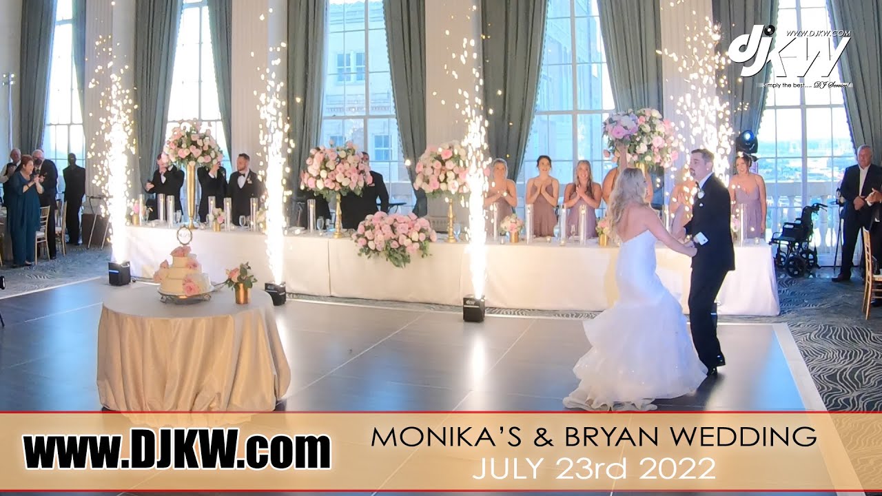 DJ KW Services Promo Monika's & Bryan Wedding on July 2022 at the Marriott St. Louis Grand