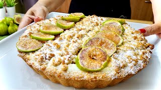 CROSTATA SBRICIOLATA RICOTTA E FICHI Facile e delicata RICOTTA AND FIGS TART