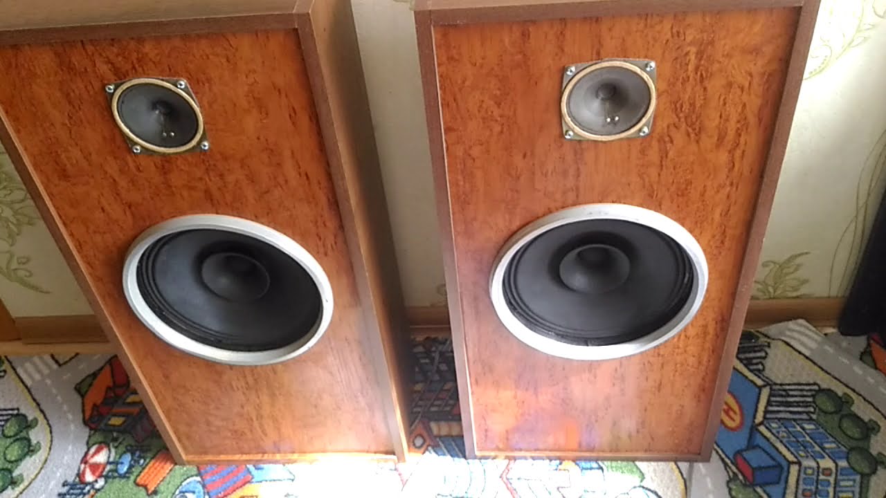 Колонки на широкополосных динамиках 25гд-18/22 - YouTube